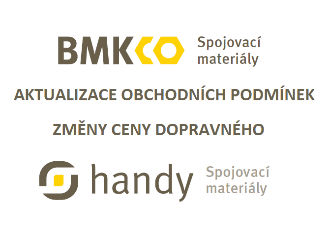 Aktualizace obchodních podmínek - změny ceny dopravného