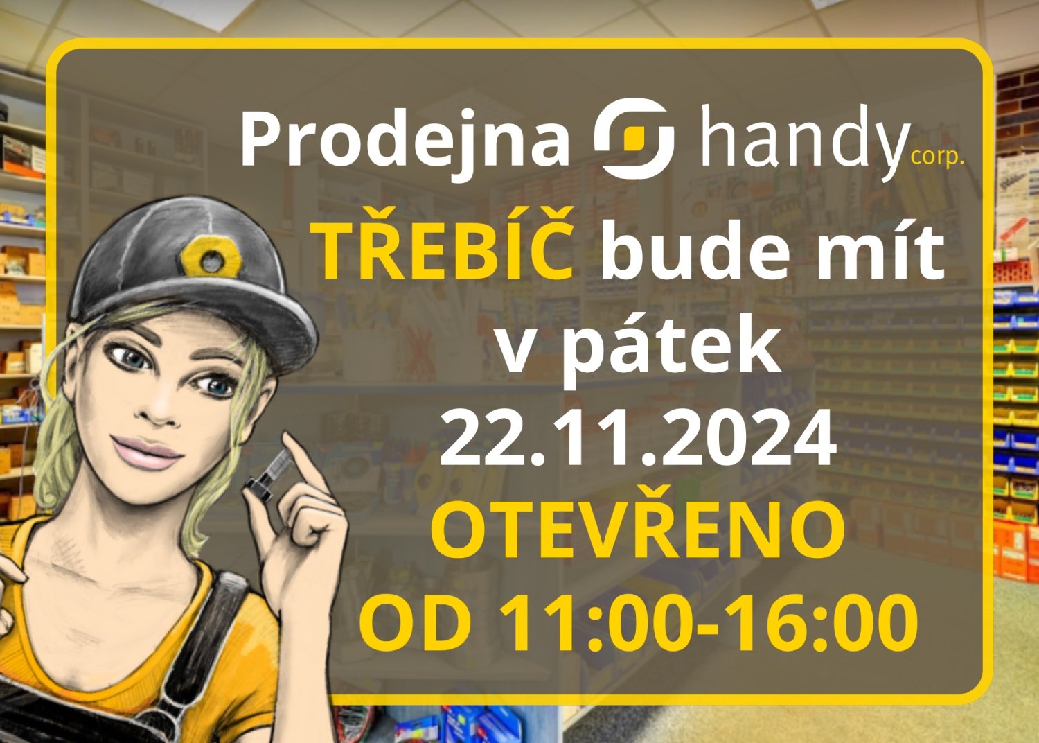 Změna otevírací doby